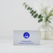 Modern Professional Cleaning Service Visitekaartje (Staand voorkant)