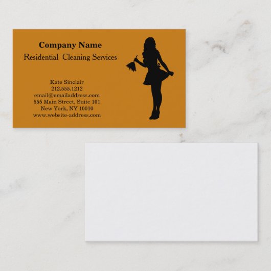 Modern Professional Cleaning Service Visitekaartje (Voorkant / Achterkant)