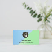 Modern Professional Cleaning Service Visitekaartje (Staand voorkant)