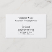 Modern Professional Cleaning Service Visitekaartje (Achterkant)