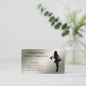 Modern Professional Cleaning Service Visitekaartje (Staand voorkant)