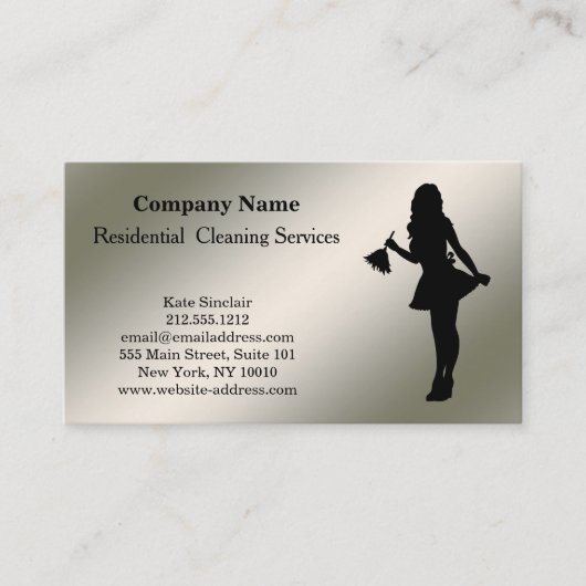 Modern Professional Cleaning Service Visitekaartje (Voorkant)
