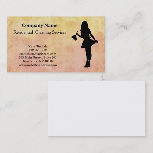 Modern Professional Cleaning Service Visitekaartje (Voorkant / Achterkant)