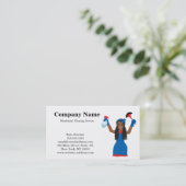 Modern Professional Cleaning Service Visitekaartje (Staand voorkant)