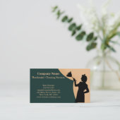 Modern Professional Cleaning Service Visitekaartje (Staand voorkant)