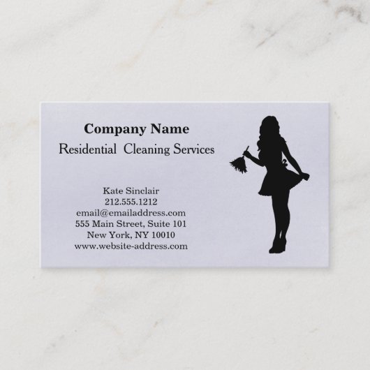 Modern Professional Cleaning Service Visitekaartje (Voorkant)