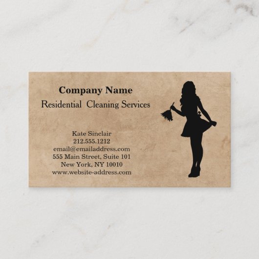 Modern Professional Cleaning Service Visitekaartje (Voorkant)