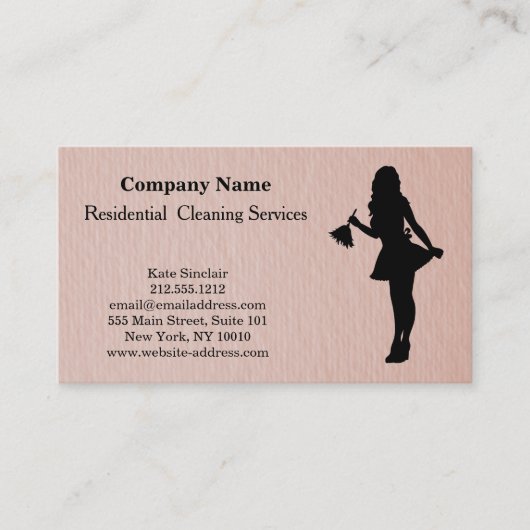 Modern Professional Cleaning Service Visitekaartje (Voorkant)