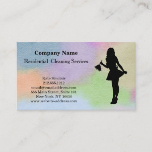 Modern Professional Cleaning Service Visitekaartje
