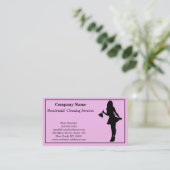 Modern Professional Cleaning Service Visitekaartje (Staand voorkant)