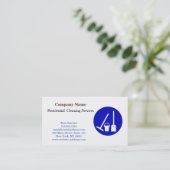 Modern Professional Cleaning Service Visitekaartje (Staand voorkant)