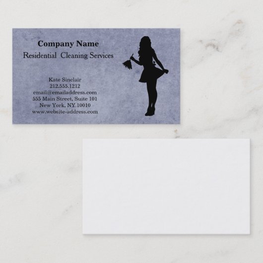 Modern Professional Cleaning Service Visitekaartje (Voorkant / Achterkant)