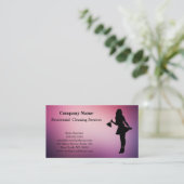 Modern Professional Cleaning Service Visitekaartje (Staand voorkant)