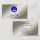 Modern Professional Cleaning Service Visitekaartje (Voorkant / Achterkant)