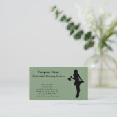 Modern Professional Cleaning Service Visitekaartje (Staand voorkant)