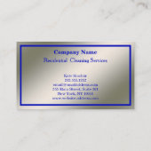 Modern Professional Cleaning Service Visitekaartje (Achterkant)