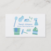 Modern Professional Cleaning Service Visitekaartje (Voorkant)