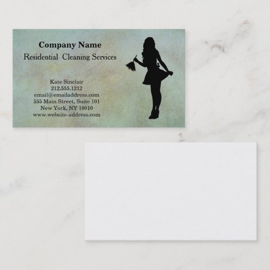 Modern Professional Cleaning Service Visitekaartje (Voorkant / Achterkant)