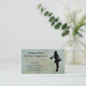 Modern Professional Cleaning Service Visitekaartje (Staand voorkant)