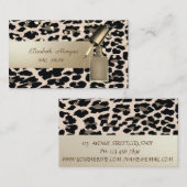 Modern Professional, Confetti, nagels Pools, luipa Visitekaartje (Voorkant / Achterkant)