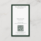 Modern Professional Corporate Networking Photo Visitekaartje (Achterkant)