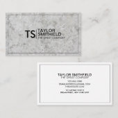 Modern Professional Corporate Trendy Concrete Visitekaartje (Voorkant / Achterkant)