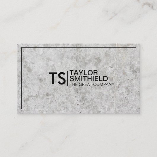 Modern Professional Corporate Trendy Concrete Visitekaartje (Voorkant)