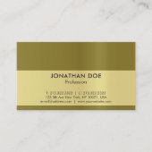 Modern Professional Creative Black en Gold Luxe Visitekaartje (Voorkant)