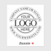 Modern Professional Custom  Business Logo Branded Sticker (Vel)