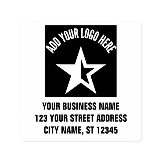 Modern Professional Custom Business Logo Self-inki Zelfinktende Stempel (Design)