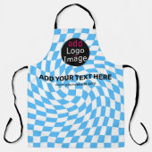 Modern Professional Custom Merk Checker Bleek Blue Schort (Voorkant)