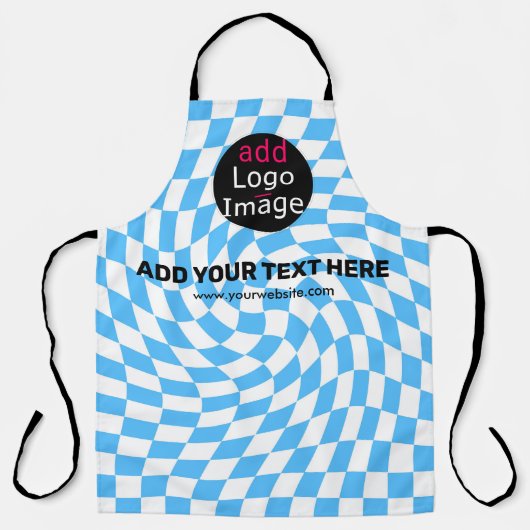 Modern Professional Custom Merk Checker Bleek Blue Schort (Voorkant)