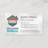 Modern Professional Drywall Plastering Services Visitekaartje (Voorkant)
