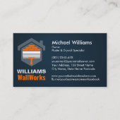 Modern Professional Drywall Plastering Services Visitekaartje (Voorkant)