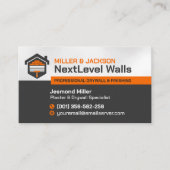 Modern Professional Drywall Plastering Services  Visitekaartje (Voorkant)