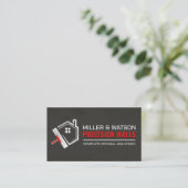 Modern Professional Drywall Plastering Services  Visitekaartje (Staand voorkant)