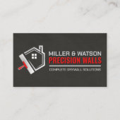 Modern Professional Drywall Plastering Services  Visitekaartje (Voorkant)