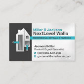 Modern Professional Drywall Plastering Services  Visitekaartje (Voorkant)