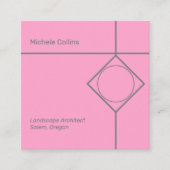 Modern Professional Elegance Square Visitekaartje (Voorkant)