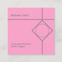 Modern Professional Elegance Square Visitekaartje