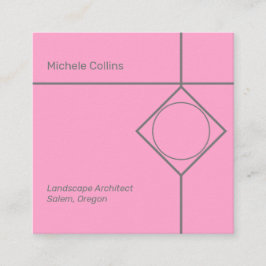 Modern Professional Elegance Square Visitekaartje