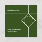 Modern Professional Elegance Square Visitekaartje (Voorkant)