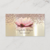 Modern Professional Elegant, Diamonds, Lotus Visitekaartje (Voorkant)