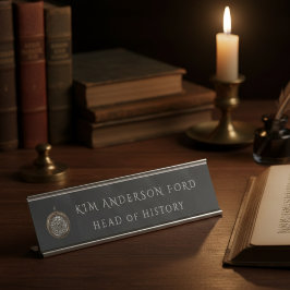 Modern Professional Elegant Matte Black Obsidian Bureau Naambordje