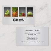 Modern Professional Elegant Nutrition Chef Visitekaartje (Voorkant / Achterkant)