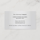 Modern Professional Elegant Nutrition Chef Visitekaartje (Achterkant)