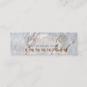 Modern Professional Elegant Roos Gold Hearts Marbl Klantenkaartje (Voorkant)