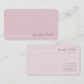 Modern Professional Elegant Trendy Matte Visitekaartje (Voorkant / Achterkant)
