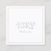 Modern Professional Elegant Trendy Sjabloon Vierkante Visitekaartje (Voorkant)