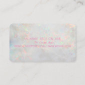 Modern Professional Face Silhouette Opal Visitekaartje (Achterkant)